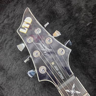 ESP LTD Ninja-600 Michael Amott Signature with Case - See Thru Black image 5