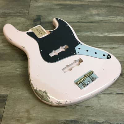 Made to Order - FRANCHIN Uranius bass body Relic Aged 100% Nitro Lacquer (Sunburst/ Black/ White/ Blue/ Green/ Yellow/ Red/ Pink/ Burgundy/ Purple/ Gold/ Silver, etc.) Basswood Poplar Jazz-Bass Style Made in Italy image 17