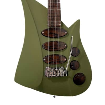 Teuffel Guitars Niwa Custom 2022 Olive / Ziricote (Excellent + Condition) image 2