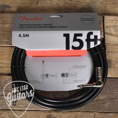 Fender 15' Professional Series Kill Switch Cable Straight/Right Angle image 3