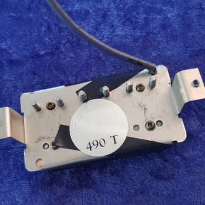 1980s Gibson 490T Bridge Humbucker Pickup (pat number bottom) image 2