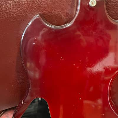Guild Polara S-100 electric guitar with tremolo 1970s - Cherry image 15