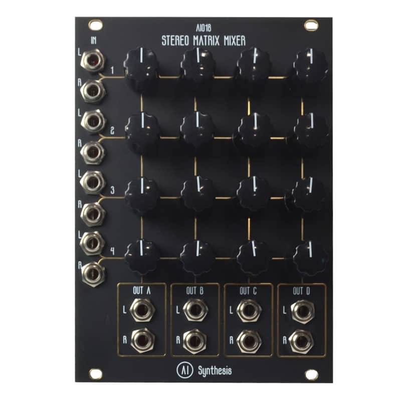AI Synthesis AI018 Stereo Matrix Mixer Built and Tested Black image 1