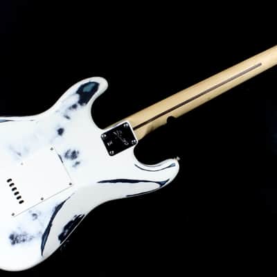 Custom Painted and Upgraded Fender Squier Bullet Strat Series - Aged and Worn with Custom Graphics image 21