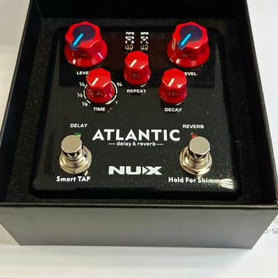 NuX NDR-5 Verdugo Series Atlantic Delay/Reverb 2018 - Black/Red image 2