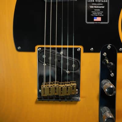 Fender American Ultra Luxe Vintage '50s Telecaster 2025 - Present - Butterscotch Blonde image 7