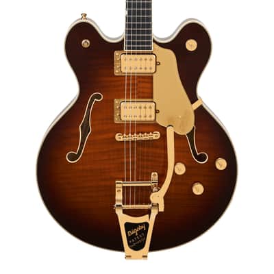Used Gretsch Broadkaster LX Figured CB w/ String-Thru Bigsby - Havana Burst image 1