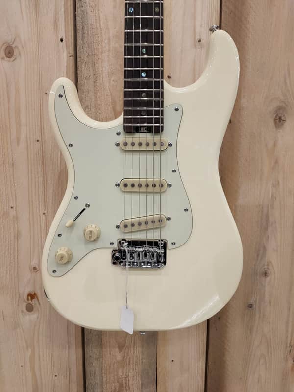 Schecter Traditional Route 66 Saint Louis S/S/S Left Hand Aged White image 1
