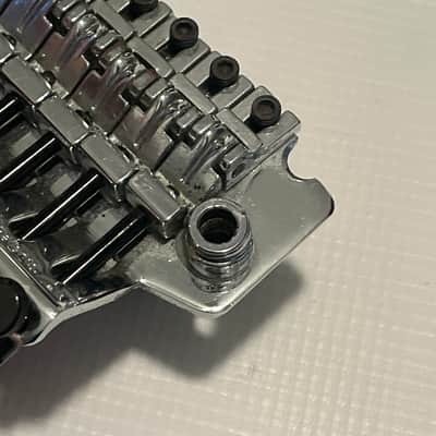 1990's Korean Ibanez RG Series SLT101 SLT-101 Chrome Floyd Rose Single Locking Tremolo Bridge & Arm image 14