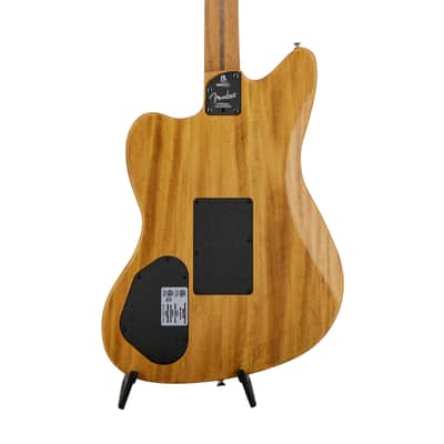Fender American Acoustasonic Jazzmaster Acoustic Guitar w/bag, Ebony FB, Natural, US233XXXX image 5