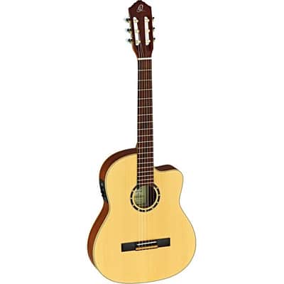 ORTEGA RCE125SN Small Neck Elektro-Konzert-Gitarre inkl. Gigbag natur image 1