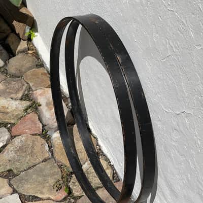 20's Ludwig & Ludwig 27.75" Bass Drum Hoops Black Pair 27 Bild 4
