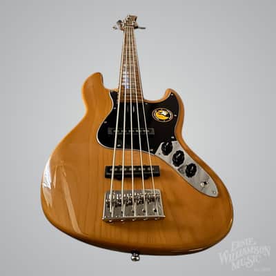 Sire Marcus Miller V5-5 String Bass Guitar, Roasted Maple Fingerboard, Natural image 9