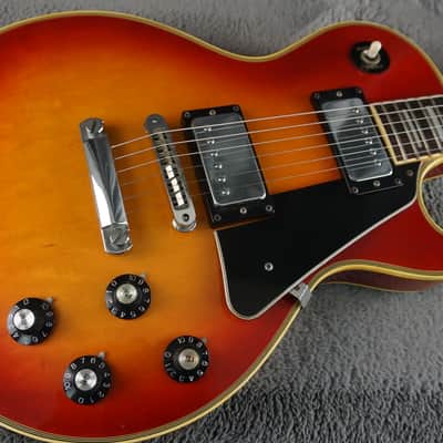 Aria Pro II Custom Single Cut Electric Guitar Cherry Sunburst MIJ image 6