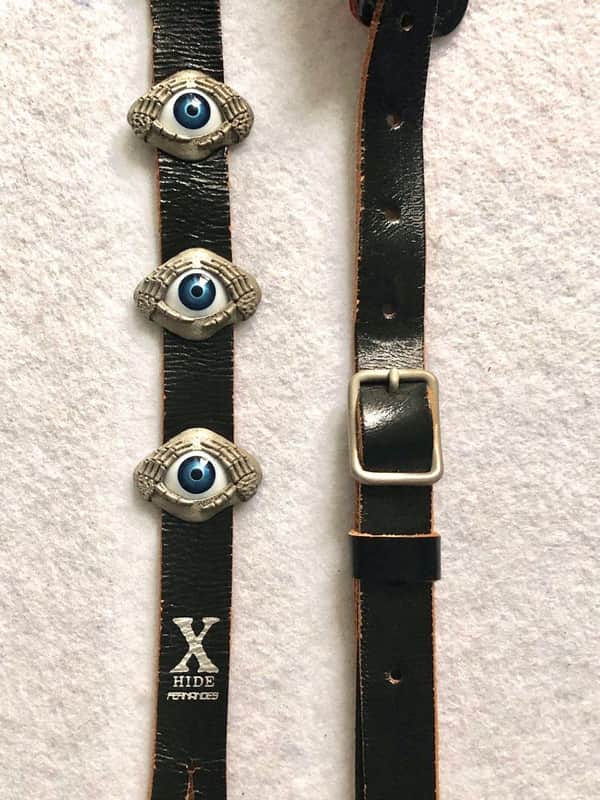 🪺HIDE Guitar strap🪺HIDE Rose Skull Silver Tiger FERNANDES HIDE