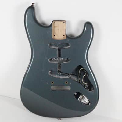 2009 Vintage Fender Custom Shop Stratocaster Custom Classic Charcoal Frost Metallic Alder Body w/COA USA Strat image 3