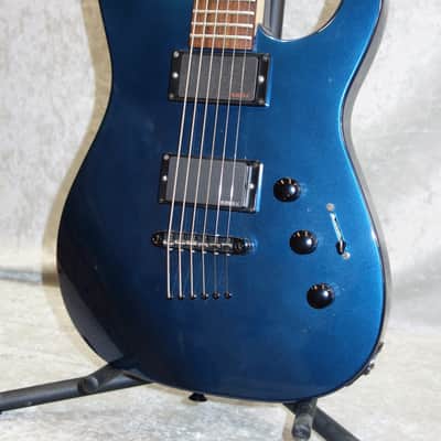 Jackson DK27 Dinky 27" Scale Baritone electric guitar in blue finish with case image 6