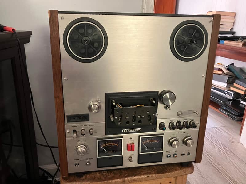 PLEASE READ!!! Akai GX-600DB DOLBY 1/4" 10.5 inch 2-Channel 4-Track Reel to Reel Tape Deck Recorder 1976 - 1979 - Silver image 1