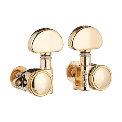 Grover 502G Roto-Grip Locking Tuners 3 + 3 Tuners - Gold image 3