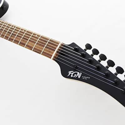 FGN Fujigen Iliad JIL72ASHDEG 2020 7-String Open Pore Black image 4