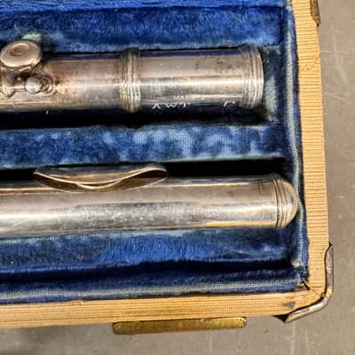 Vintage W.T. Armstrong Concert Flute Orchestral C Open Hole 25 1962 - Silver image 10