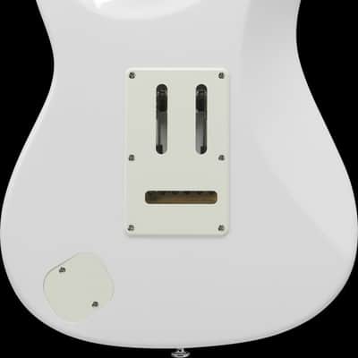Ibanez LM1-LWH Luca Mantovanelli Signature Electric Guitar 6-String - Luna White + Case image 14