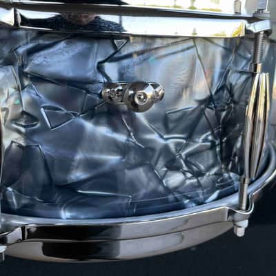 ~NEW~ Slingerland RadioKing Artist Series 5.5x14 Mahogany/Poplar Snare Drum in Black Diamond Pearl with Nickel Hardware image 7