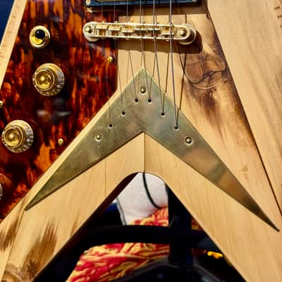 Black Volt Veronica “ Hollywood Bowl “ Alaskan Yellow Cedar Top - Sequoia - African Mahogany ( Unique Piece in The World Lefty) image 11