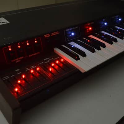 Vintage ARP Omni Keyboard Synthesizer Overhauled with LED Sliders image 2