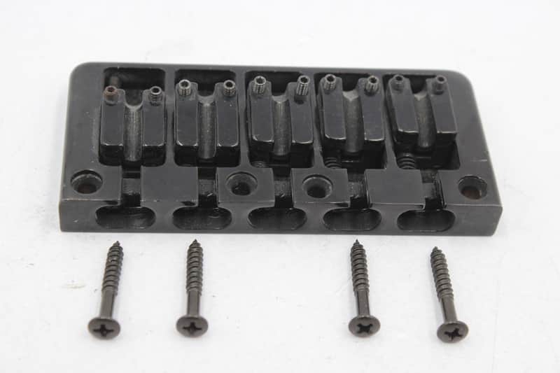 OEM Ibanez B105 5-String Bass Bridge - Cosmo Black, Dual-Load (Soundgear SR305 / BTB / Ergodyne) image 1