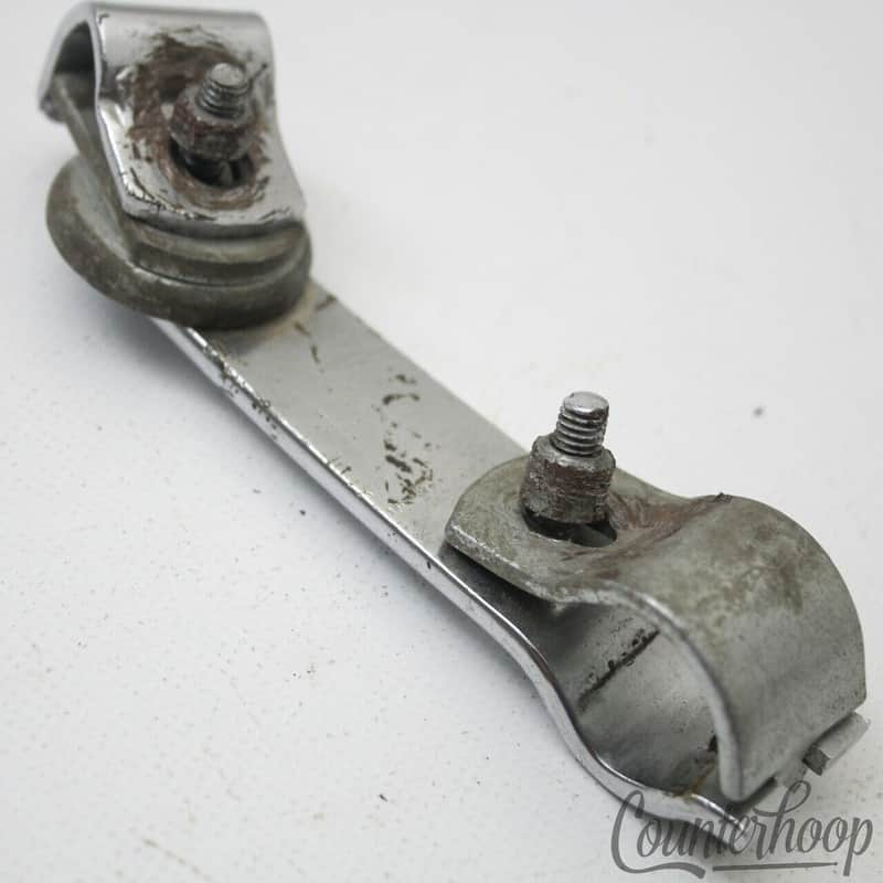 Pearl Bass Drum Rail Tom Mount Variable Slider+L/Clip-Arm Tilter Chrome Japan60s image 1