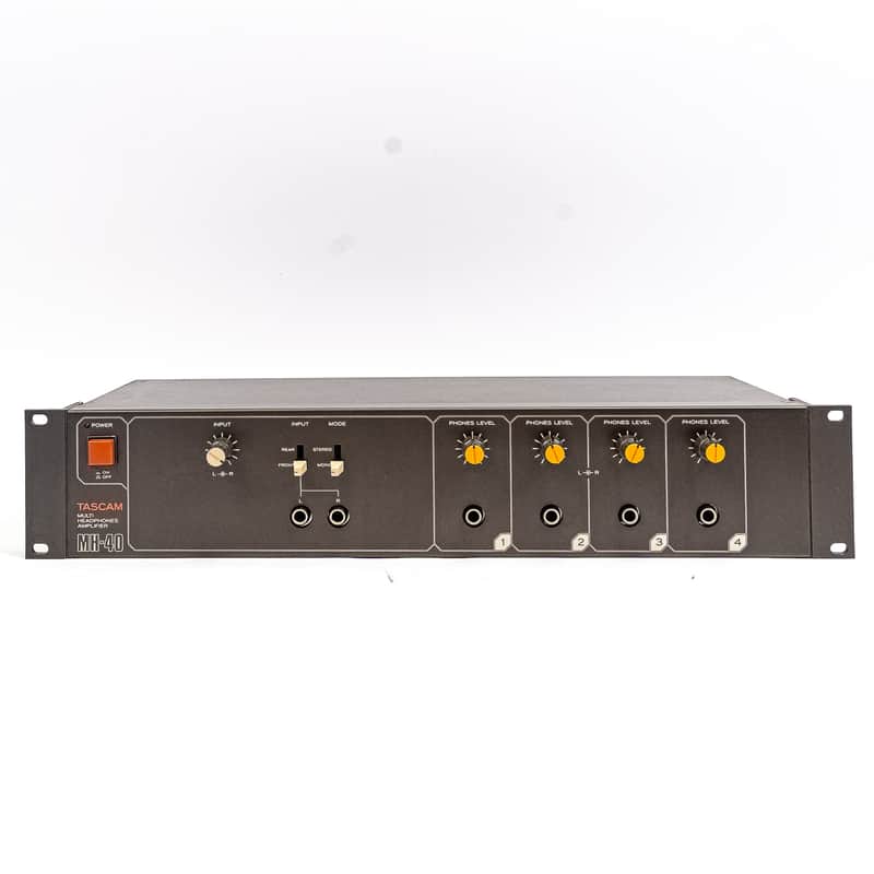Tascam MH-40 4-Channel Headphone Amplifier Rack Studio Headphone Distribution image 1