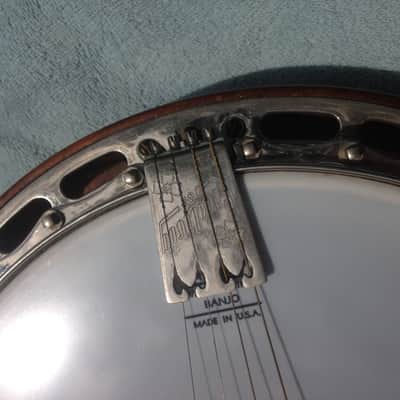 Ludwig Kingston vintage 4 string Tenor Banjo 1920's / 1930's w/case Sweet! image 6