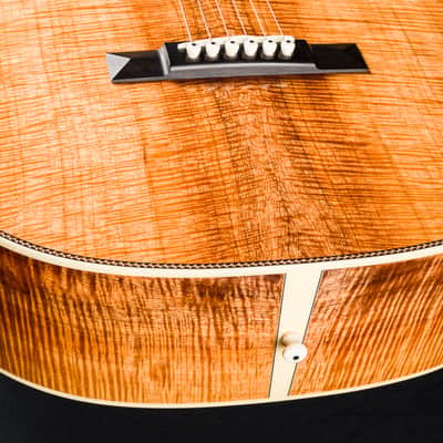 Bourgeois LDBO-12/S Custom All Flamed Koa 12-Fret with Slotted Headstock NEW image 16