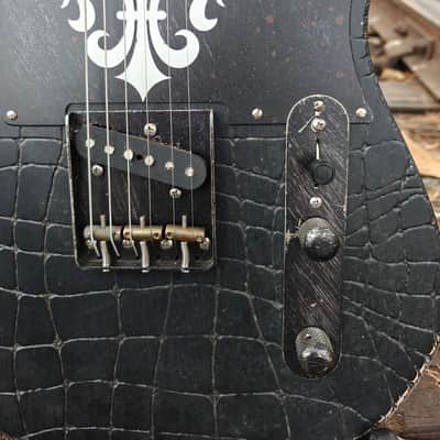 2015 Palir Gator | Hand-Carved Gator Top | Black Nitro | Boutique USA Tele Style image 10