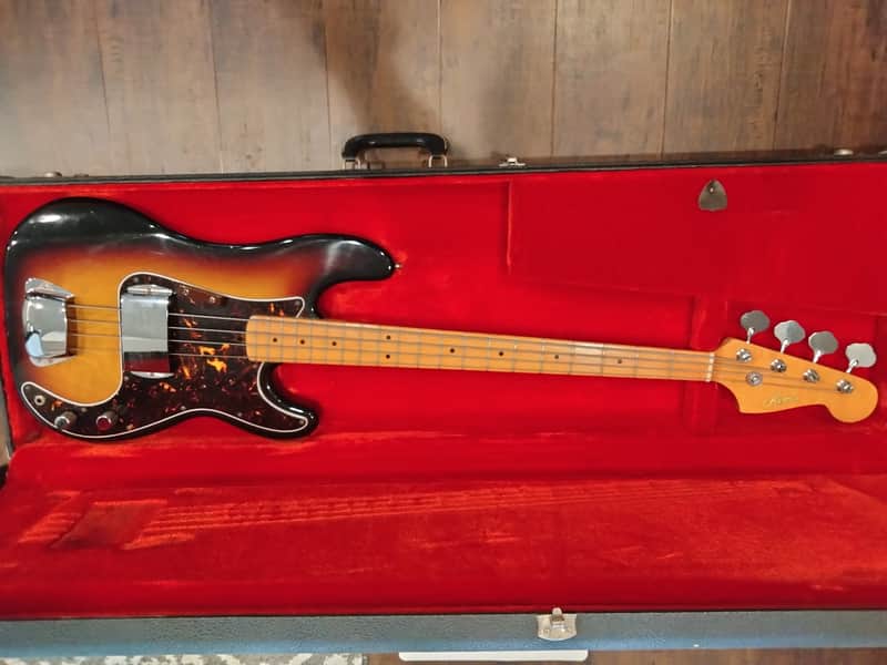 Aims P Bass 1970s Vintage Sunburst image 1
