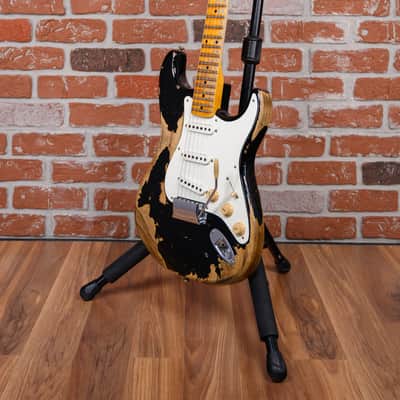 Fender Custom Shop 1957 Stratocaster Super Heavy Relic Black 2023 w/OHSC image 5