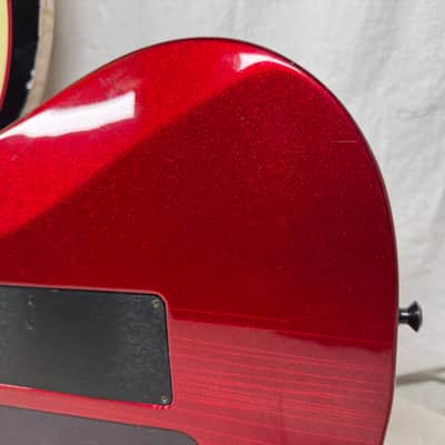 Hamer USA Centaura HSS Guitar with Reverse Headstock + Case - Metallic Candy Apple Red image 11