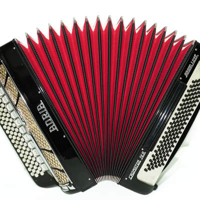 Adria Cromaton IV.A Grand Luxe 5 Row Button Accordion 120 Bass, made in Italy, Cassotto, C Griff, includes Straps and Hard Case, 2715 image 2
