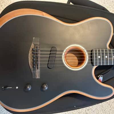 Fender American Acoustasonic Telecaster 2022 - Black image 1