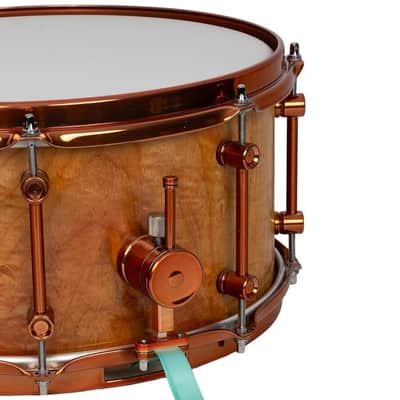 Used Doc Sweeney 7x14 Stave Figured Maple "Amber Waves" w/ Copper Hardware image 4