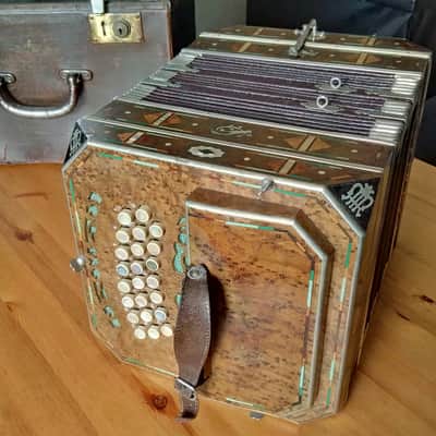 Scheffler Map Haustein Concertina Accordion (23+28 = 51 Buttons) with Carry Case image 4