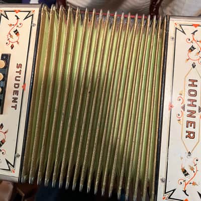 hohner student accordion. see details white image 10