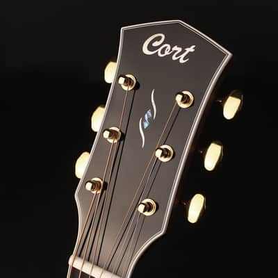 Cort GOLD A8 LB | Gold Series A8 Grand Auditorium Acoustic / Electric Cutaway Guitar. Light Burst. New with Full Warranty! image 5