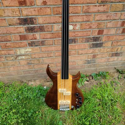 1980 Kramer Model DMZ 6000 Fretless Aluminum Neck Bass Guitar Great Player & Sound With Orig. Case image 1