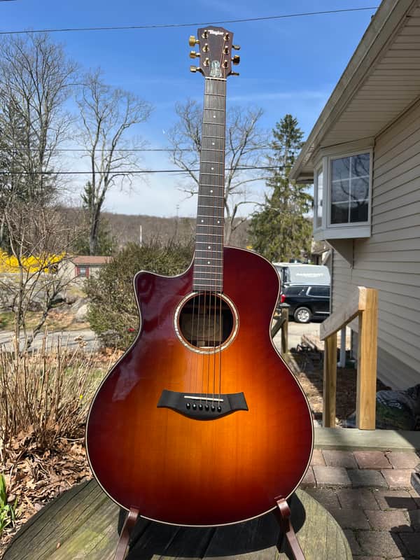 2010 Left handed Taylor 716ce with ES1 Electronics Vintage Sunburst image 1