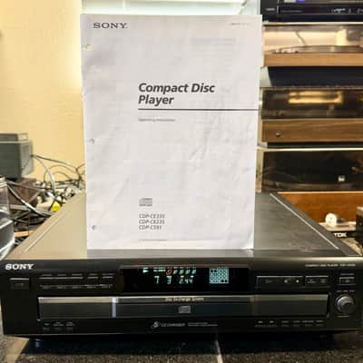 Sony CDP-CE235 Digital Optical Out 5-Disc Changer CD Player; Tested SEE VIDEO image 1