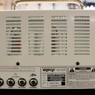 Orange Amplifiers Rocker 15 Terror 15W Tube Guitar Amp Head White w/Bag image 2