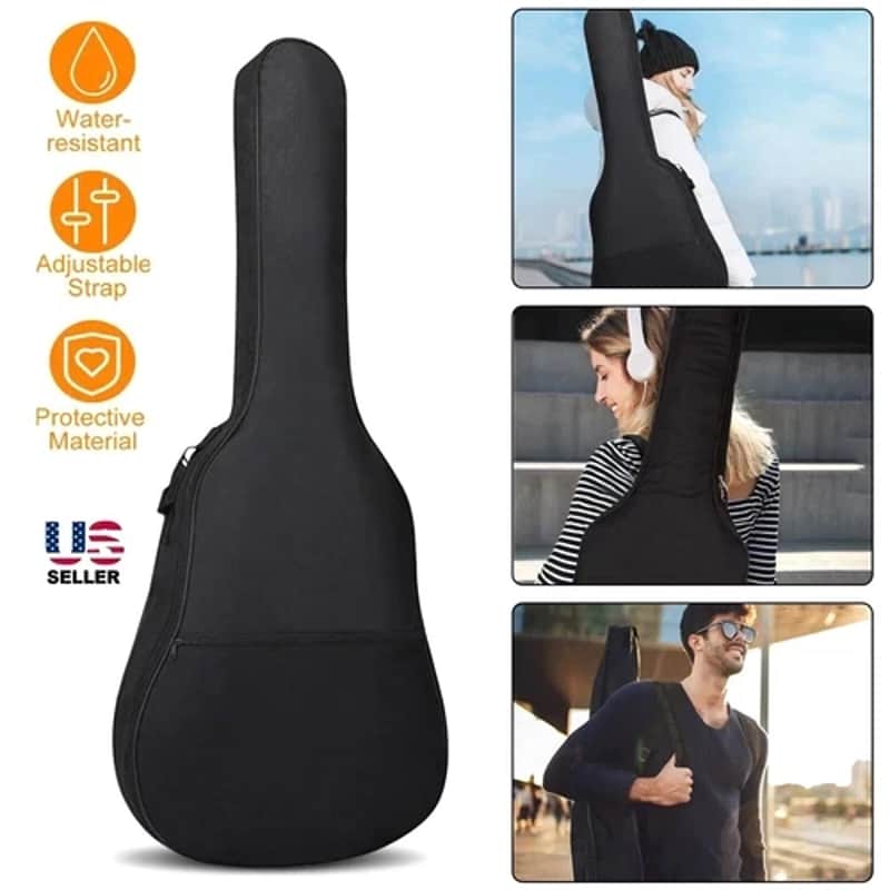 New 41" Classical Acoustic Guitar Case, Waterproof Gig Bag, Heavy Duty Soft Backpack image 1