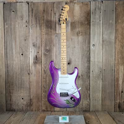 Fender Stratocaster MIM Gene Winfield Custom Pinstripe Finish 2010 w/ hard case image 2